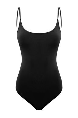 Siyah U Yaka S?rt Dekolteli Kapl? Regular Basic Mayo TBESS26MA00041