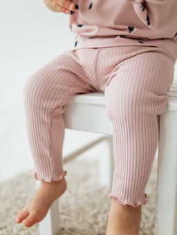 Лосины с волнистым краем Дымчатая роза 0+ - Bungly фото 2