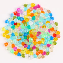 Кристаллы пластиковые декоративные, набор 120 г, размер 1 шт. — 1×1.2 см, МИКС