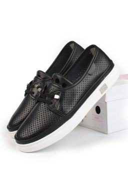 03-A5657 BLACK Полуботинки женские (натуральная кожа)