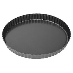 Форма для выпечки с антипригарным покрытием д28см h2,8см "Ромашка", волнистый борт, съемное дно (Китай)