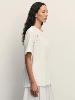 Футболка с кружевом / Zarina фото 4