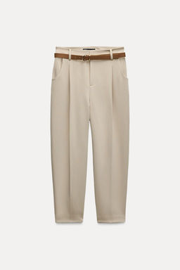 DARTED TROUSERS WITH BELT - Zara фото 17