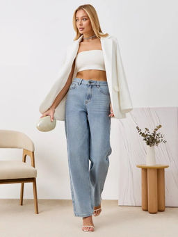 Джинсы жен. P222-0134-1 l.blue, со стразами - Primm фото 3