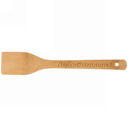 Цена за 5 шт. Лопатка бамбуковая 30*6см "Люблю готовить" Селфи