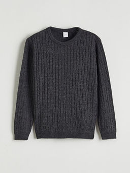 Bisiklet Yaka Erkek ?ocuk Triko Kazak