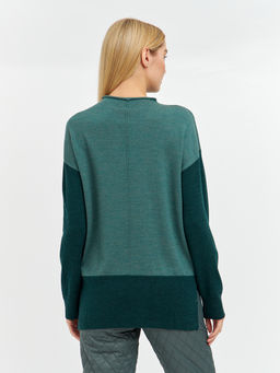 джемпер женский из шерсти с удлиненной спинкой - Glenfield фото 9