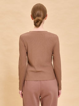 PELICAN, джемпер женский, Коричневый  фото 5