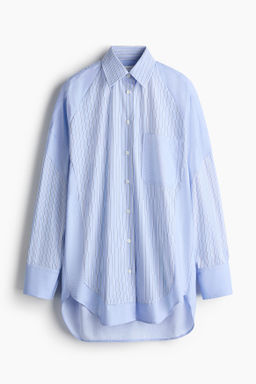 Camisa oversize de popelina con paneles
