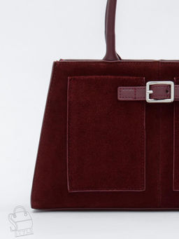 Сумка женская кожаная 990189NN wine red Natale Navetta