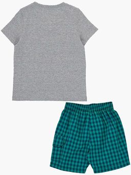 Комплект с шортами UD 4709/4710 серый/синий - Mini maxi фото 15