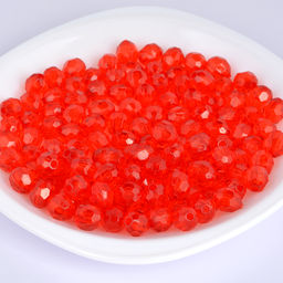 Бусины акриловые MAGIC HOBBY арт.MG.3240-04 цв.04 красный &Oslash;8мм уп.500г