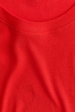 Camiseta de algod?n pima con escote en U - H&m фото 5