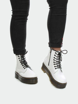 01-B6020-2 WHITE Ботинки демисезонные женские (натуральная кожа) - Фабричный китай фото 19