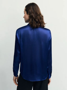 Базовая атласная блузка / Zarina  фото 6