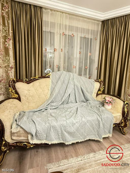 Плед покрывало вафельное в подарочной сумке