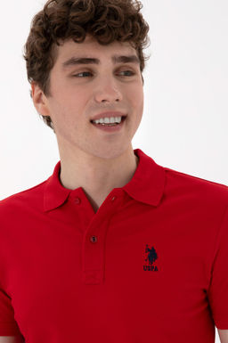 Erkek Slim Fit Polo Yaka K_rm_z_ Basic Ti__rt Sepette S_rpriz _ndirim - U.s. polo assn фото 2