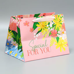 Пакет подарочный с широким дном Special for you, 25 19 18 см - Дарите счастье фото 3