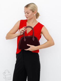 Сумка женская кожаная 88018NN wine red Natale Navetta