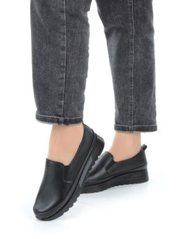 03-5305 BLACK Полуботинки женские (натуральная кожа)