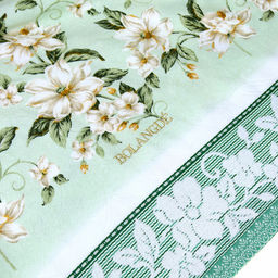 "Япония-2015" Полотенце махровое 70х140см, плотность 300гр/м2, 100% хлопок, "Жасмин", зеленый, Bolangde (Китай)