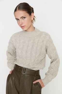 Tas Crop Dik Yaka Triko Kazak TWOAW22KZ1634