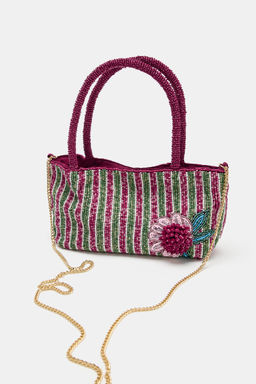 BOLSO MINI ABALORIOS / Rosa - Zara фото 4