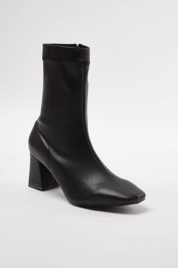Trendyol Shoes Siyah Strec Fermuarl? Kad?n Blok Topuklu Bot TAKAW25BO00001 - Trendyolmilla фото 7