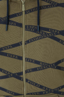 Мужской вязаный кардиган цвета хаки Неожиданная скидка в корзине - U.s. polo assn фото 14
