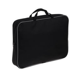 Папка для чертежей и рисунков А3, 470×350×70 мм, с ручками, текстильная, Calligrata, чёрная