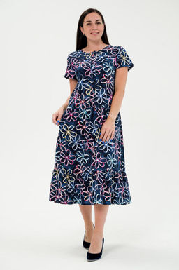 Платье женское из кулирки Кармелита лепесток - Амадэль фото 5