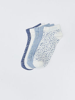 Desenli Kad?n Patik ?orap 5li