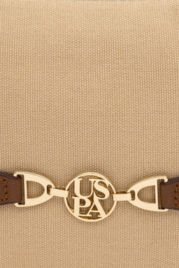 U. S. Polo Assn / Женская бежевая сумка через плечо - U.s. polo assn фото 5