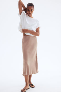 Falda lencera con vuelo - H&m фото 4