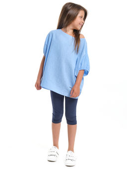 Блузка для девочки подростка UD 7966 голубой - Mini maxi фото 4