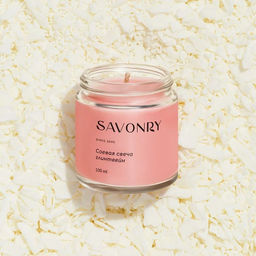 Свеча ароматическая соевая SAVONRY ГЛИНТВЕЙН (100 мл)  фото 4