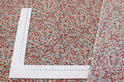 Импорт. хлопок Диантус цв.кофейно-серый, ш.1.5м, хлопок-100%, 100гр/м.кв - Купава фото 4