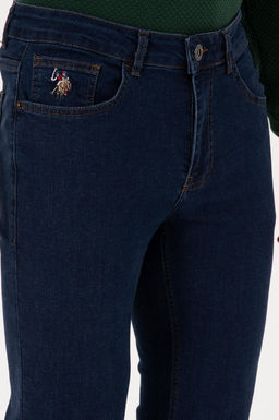 Erkek Koyu Mavi Slim Fit Jean Pantolon