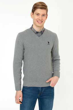 Мужская серая мелан Неожиданная скидка в корзине