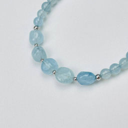 Браслет из Аквамарина 17,5 см +