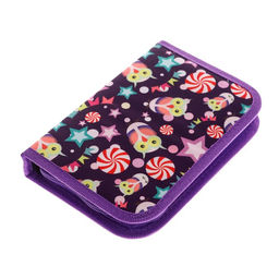 Пенал школьный «Совы», 13×19.5 см, на молнии, 1 секция, с наполнением, ткань