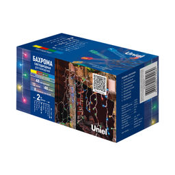 ULD-B2005-048/DTA MULTI IP20 Бахрома светодиодная, 2м. 48 светодиодов. Разноцветный свет. Провод прозрачный. ТМ Uniel - Volpe фото 12