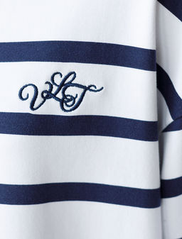 Свободная футболка из хлопкового футера с эластаном