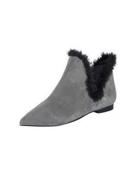 Полусапожки, серо-черные