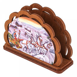 Счастья, Радости, УдачиКомлект деревянный 4 предмета: доска разделочная 29х21х0,6см; доска разделочная 21х19,5х0,6см; подставка под горячее 14,5х14,5х0,8см; салфетница 12,5х8,5х4см (Россия) - Домашняя мода фото 16