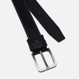 Ремень мужской, ширина 4 см, винт, пряжка металл, цвет чёрный - Simaland фото 2