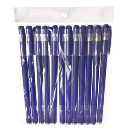 Набор гелевых ручек 12 штук Softtouch, 0.5 мм, синий стержень, тёмно-синий матовый корпус - Calligrata фото 4