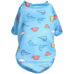 Кофта - толстовка для мелких пород собак "BRO Style", принт динозаврики, р XL