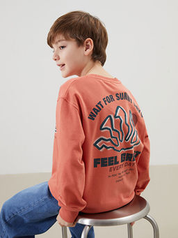 Bisiklet Yaka Erkek ?ocuk Sweatshirt
