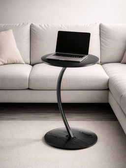 Стол журнальный 39,5*39,5*62 см, черный, круглый